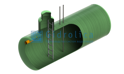 Топливная емкость Gidrolica Tank Fuel/горизонтальный вариант/1070х7450мм