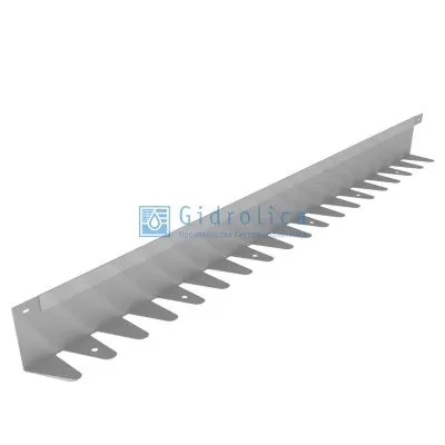 Бордюр Gidrolica Line Steel (Лайн Стил) L-образный из оцинкованной стали 1200х40х70х1,5мм